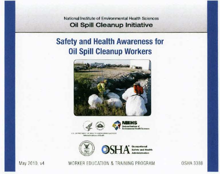 OSHA Oil Spill Cleanup Books (case 100)
